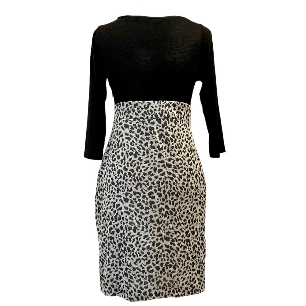 Crystal Candy | NWT Surplice Top Mini Dress with Pockets Black & Gray Size S - Picture 2 of 12